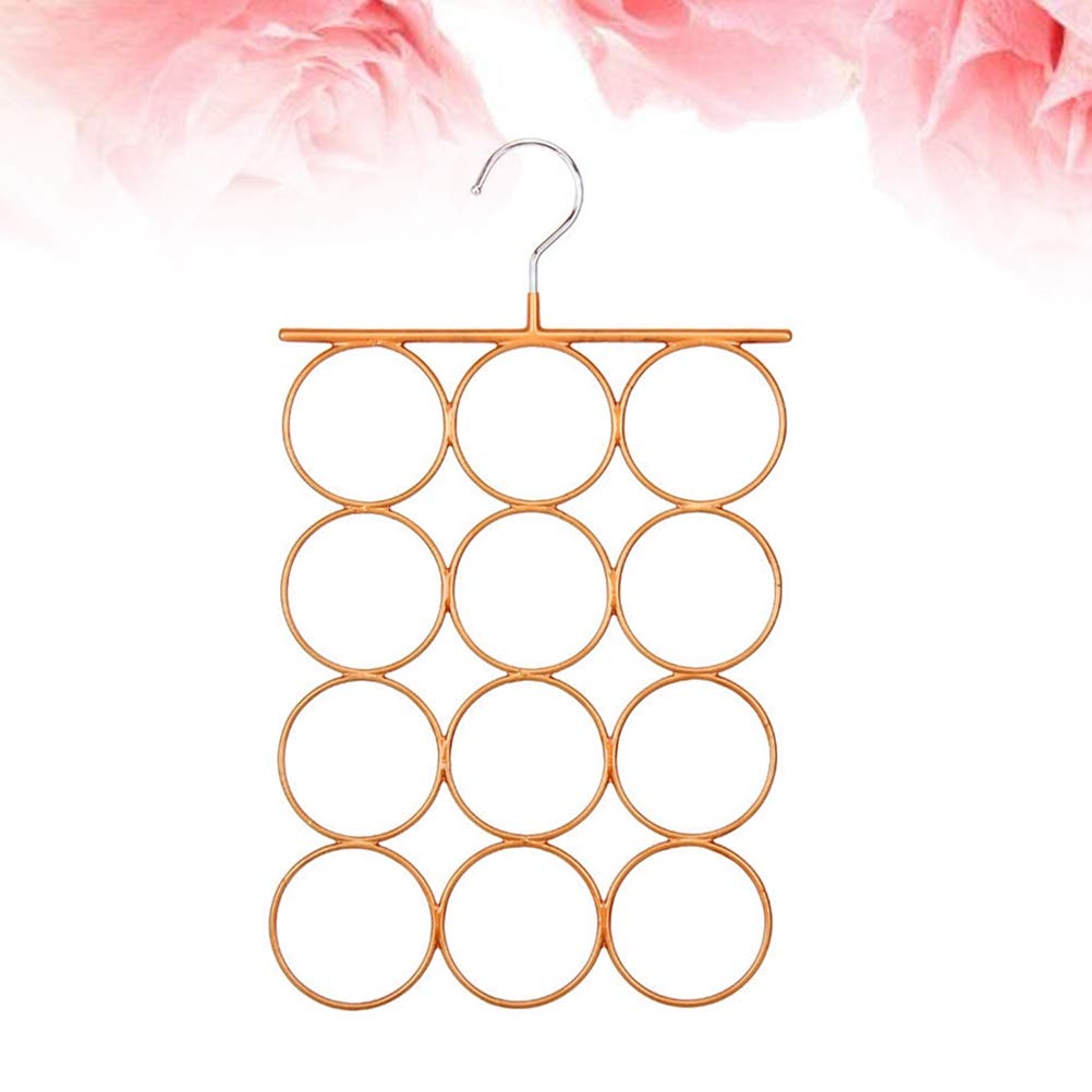 DOITOOL Wall Mounted Belt & Tie Organizer - Multi-Purpose Hanger for Belts, Ties, Scarves, Socks & Pants - Space Saving Bedroom Storage Solution in Earth Tones - Perfect for Closet Organization & Small Space Living