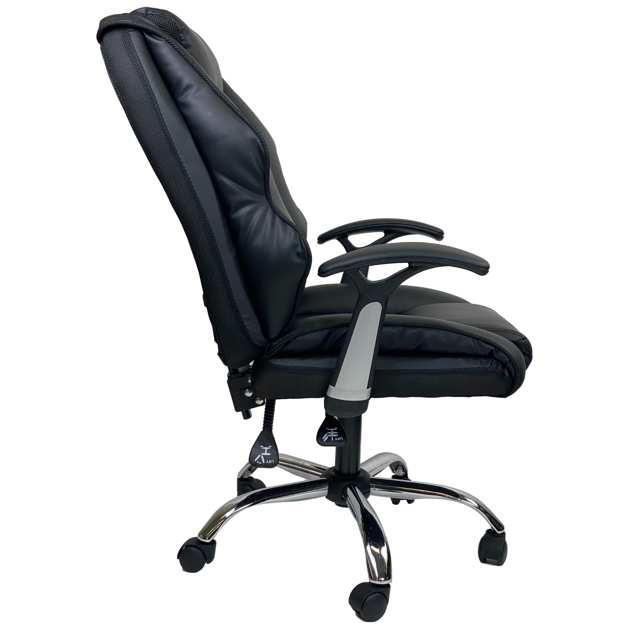 Ergonomic 310B Computer Office Chair - Black, Adjustable Height & Lumbar Support for Home & Office Workspaces - Perfect for Long Hours of Sitting, Gaming, and Remote Work