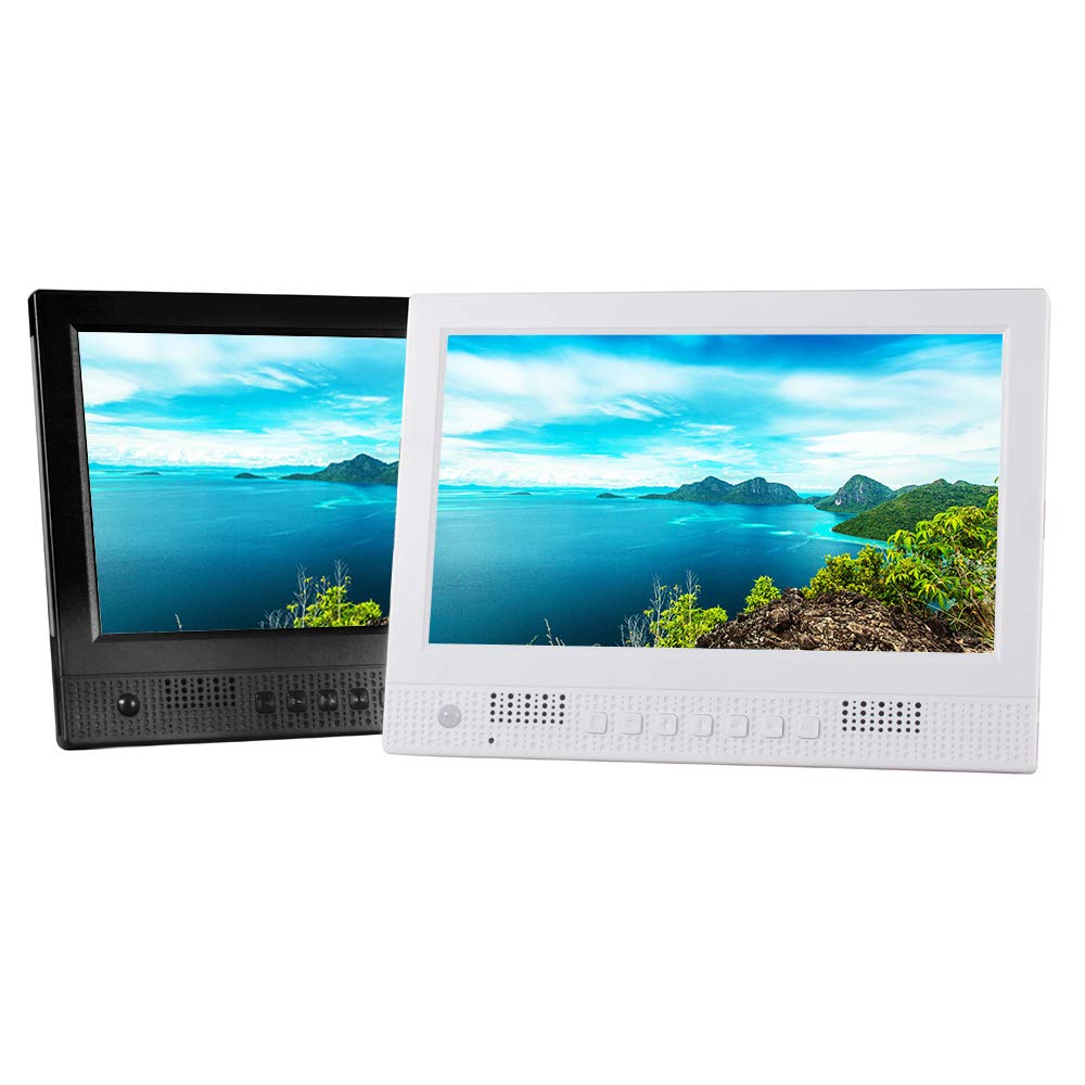 10 Inch Ultra-Thin Digital Photo Frame with Front Speaker, Human Body Sensor, LED Breathing Light - Smart Electronic Picture Frame for Home Decor, Gift Giving & Memory Display (Wall Mount & Tabletop Use)