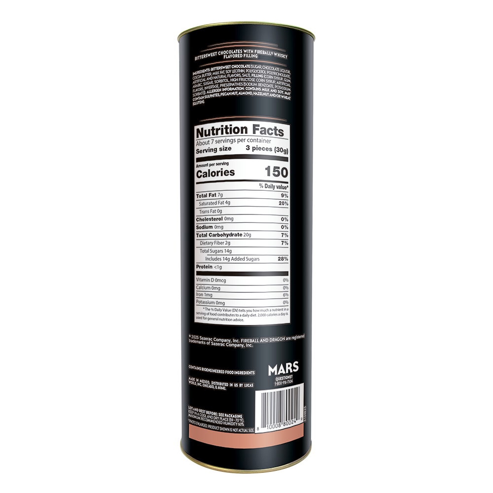 Lucas Turin Non-Alcoholic Fireball Cinnamon Whiskey Flavor Tubes | Pack of 6 | Perfect for Parties, Mocktails & Sober Celebrations