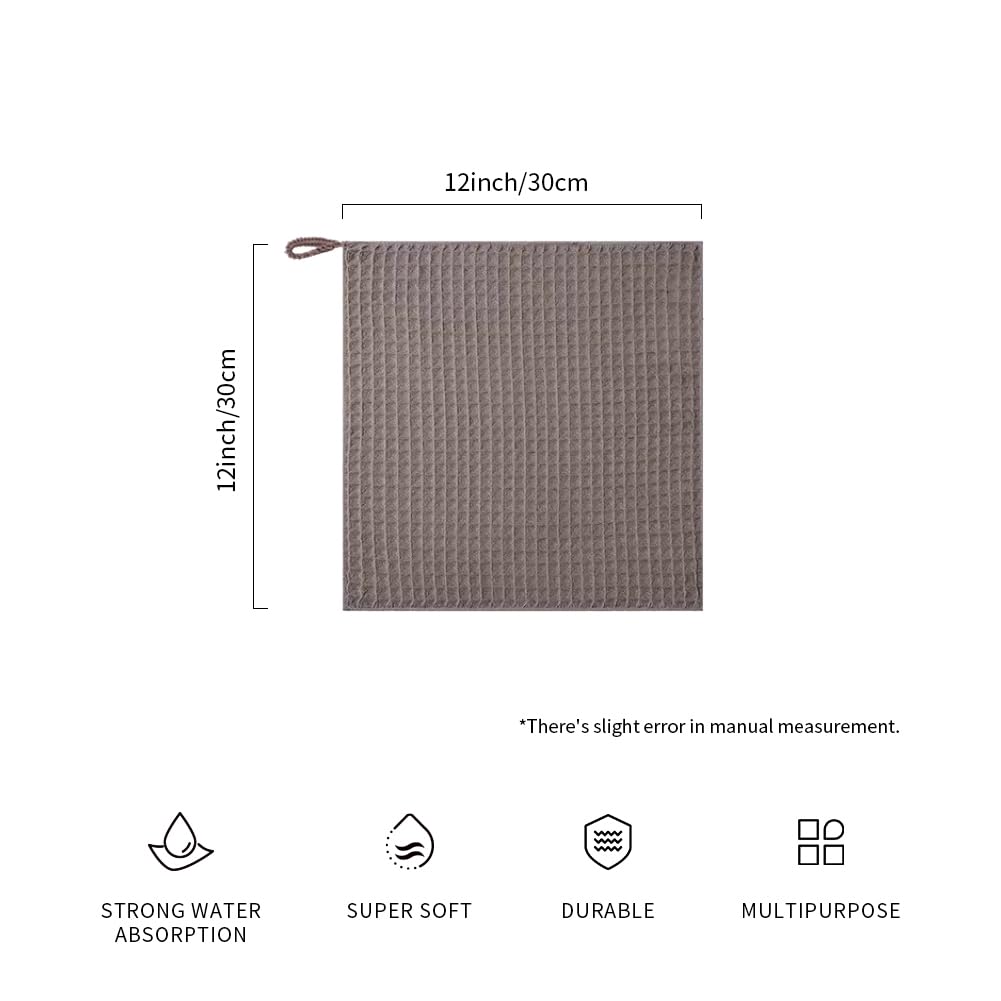 **Barista Microfiber Cleaning Cloths 4-Pack – Premium Waffle Weave Towels for Espresso Machines, Steam Wands, Countertops & Kitchen (12