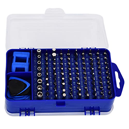 Magnetic Screwdriver Set 115-in-1 for Electronics Repair - Laptops, Watches, Phones (Blue)