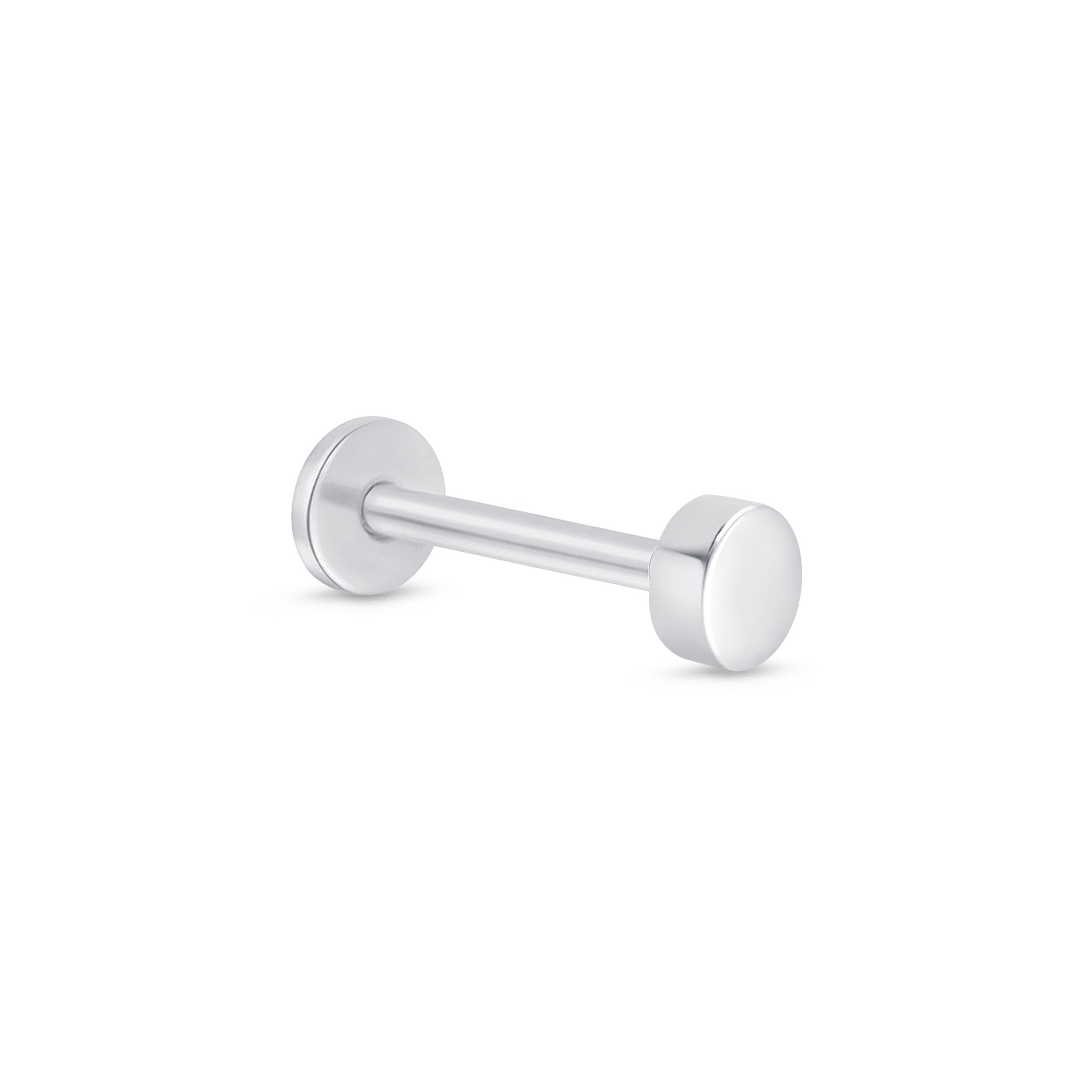 14k White Gold Flat Back Stud Earrings - Hypoallergenic, Durable & Elegant Jewelry for Everyday Wear, Parties & Special Occasions