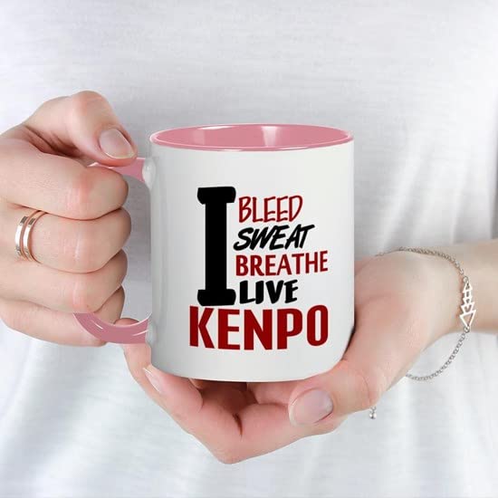 Bleed Sweat Breathe Kenpo Ceramic Coffee Mug - 11 oz (325 ml) White Coffee Cup for Martial Arts Enthusiasts | Perfect for Tea, Hot Chocolate & Office Use