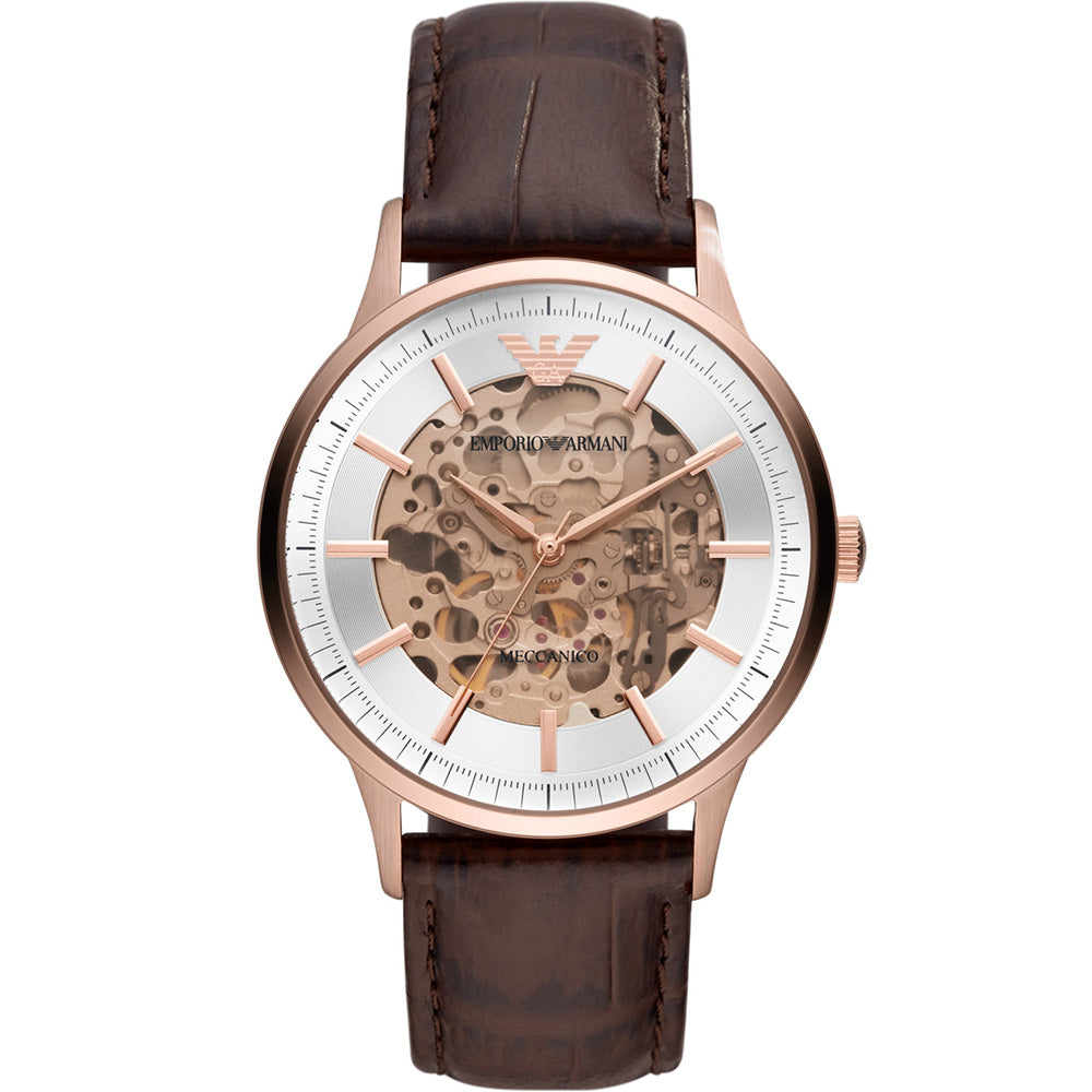 Emporio Armani AR60039 Men's Automatic Watch - Luxury Stainless Steel Timepiece for Business & Formal Occasions