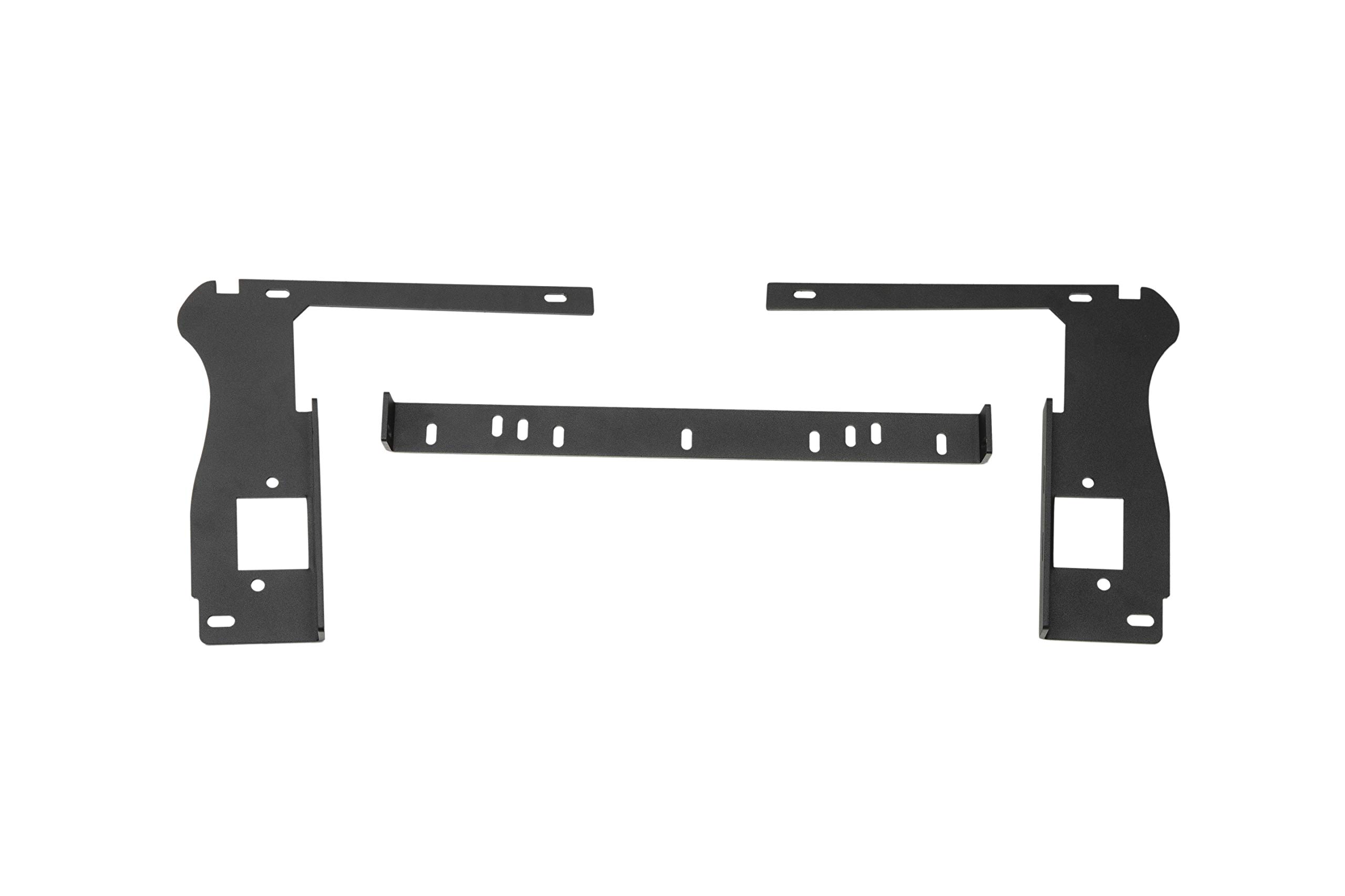 Rugged Ridge 11232.77 LED Light Mount Grille for 2018-2023 Jeep Wrangler JL & Gladiator - Off-Road Adventure Lighting Accessory