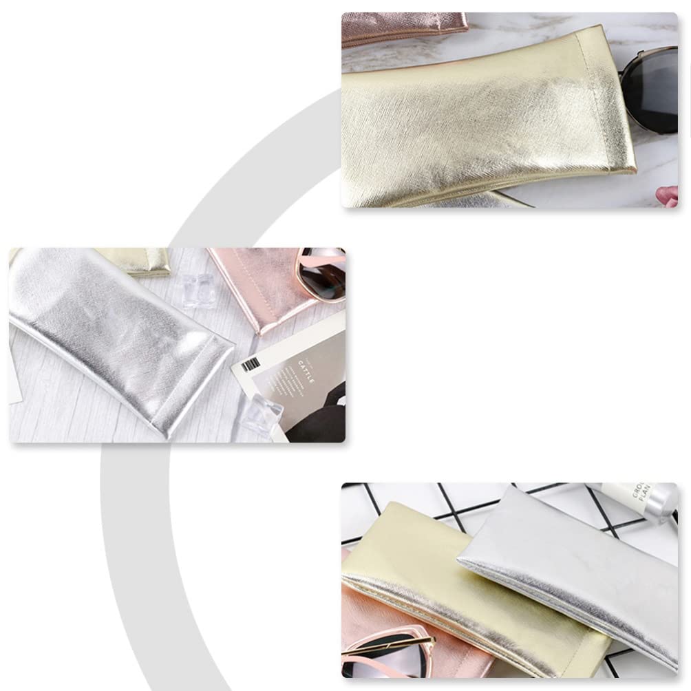 4-Piece Glasses Storage Bag Set - Eyewear Organizer Pouch for Sunglasses & Eyeglasses - Travel, Home & Office Accessories