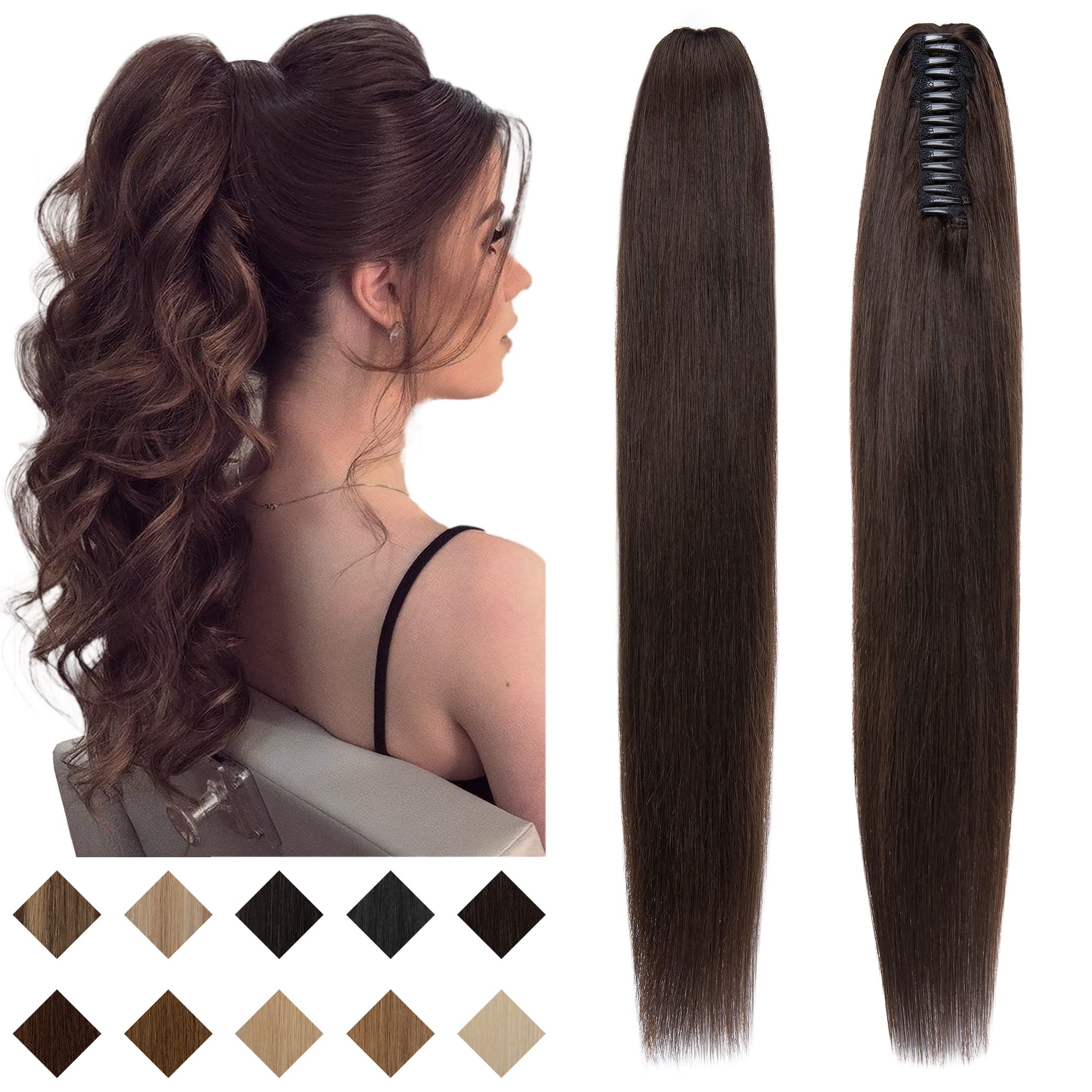 SEGO Clip-in Ponytail Hair Extensions 22