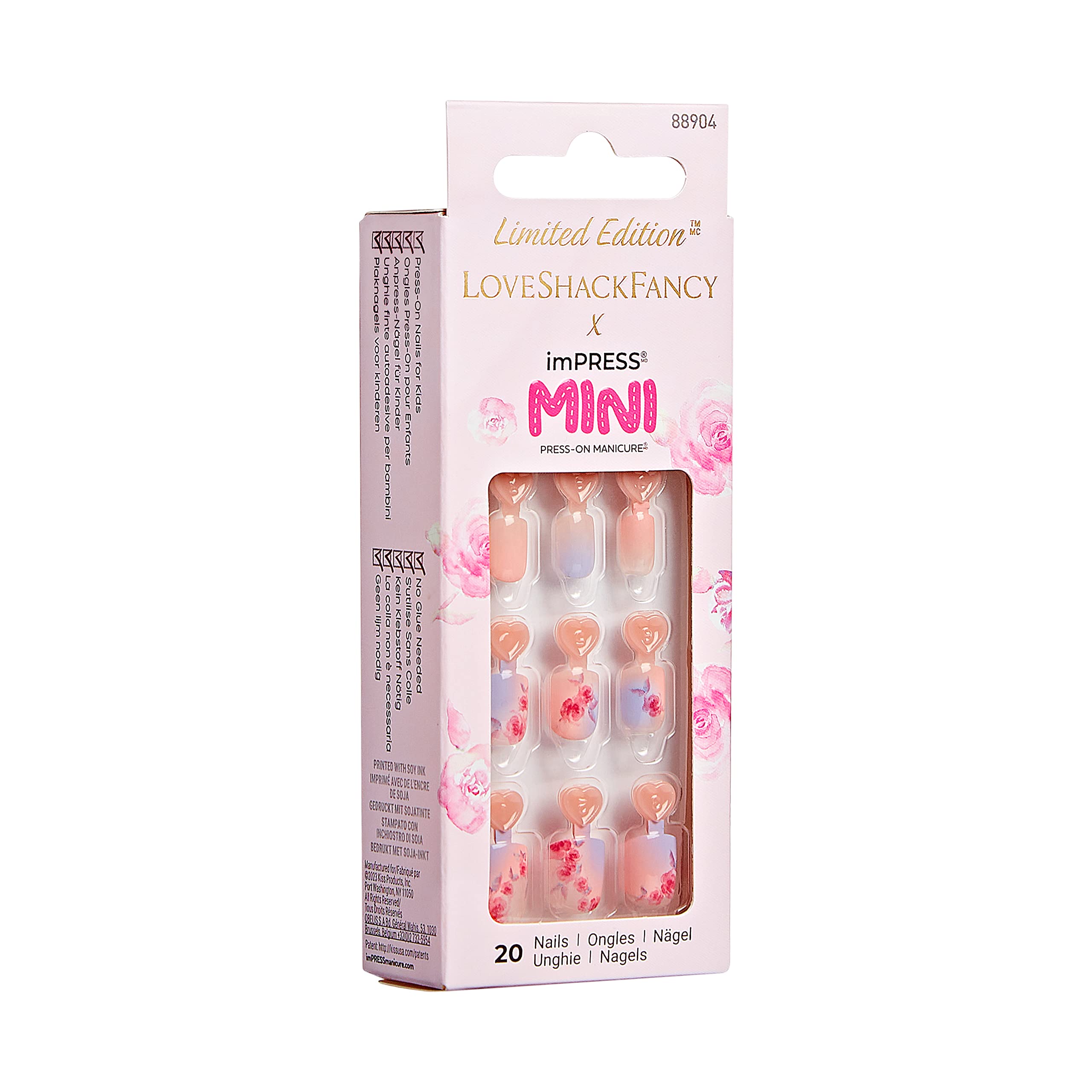 KISS LoveShackFancy x imPRESS Mini Press-On Manicure Set - Limited Edition 
