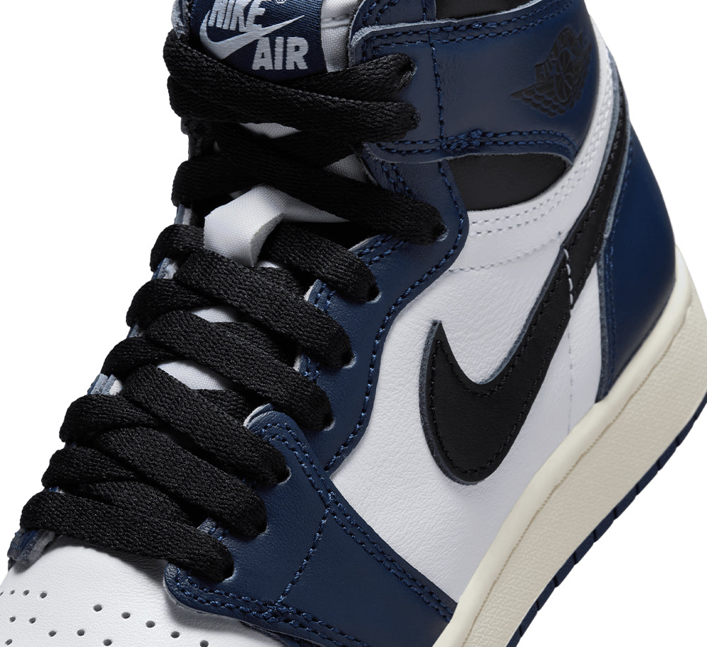 Air Jordan 1 High OG Midnight Navy (GS) - Retro Basketball Shoes for Women & Kids - Perfect for Streetwear, Sneaker Collection & Casual Wear