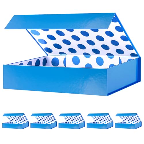 Blue-11x7.8x2.3-Pack of 6