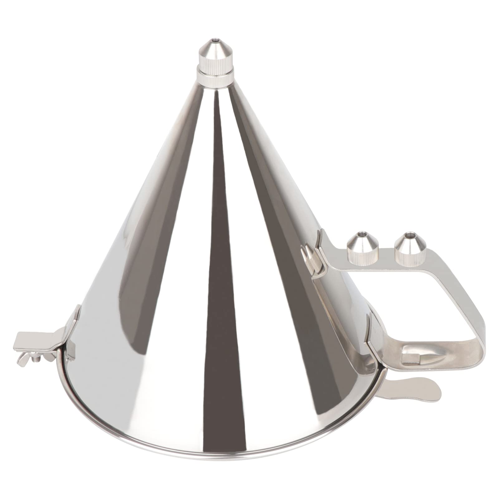 Stainless Steel Confectionery Funnel with Stand & 3 Nozzles - Commercial Grade Cake Decorating Tool for Precise Batter Dispensing - Perfect for Home Kitchen, Cupcake Baking, Pastry Filling & Candy Making