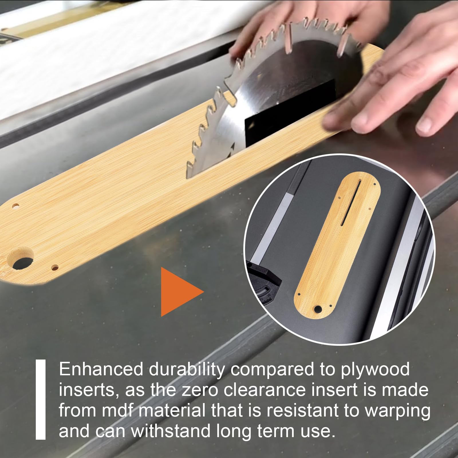 Zero Clearance Inserts for DeWalt Table Saw - Compatible with 36-725, 36-725T2, 36-5152, 36-5000, 36-5000T2 Models | Perfect for Precision Woodworking & Cabinet Making