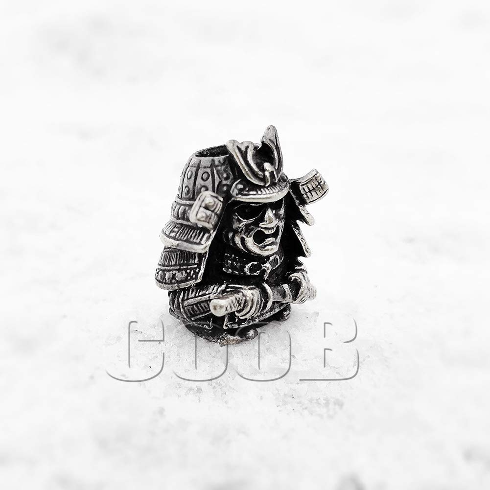 Coob EDC Paracord Bead - Samurai Warrior Charm for Knives & Lanyards | Outdoor Survival Gear