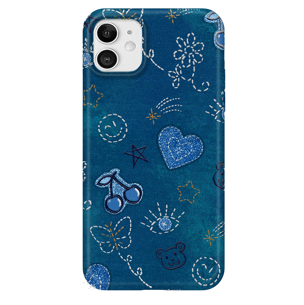 Stylish Blue Denim iPhone Case - Trendy & Protective Cover for iPhone 13/14/15 Pro Max - Perfect for Everyday Use, Travel & Fashion Accessories