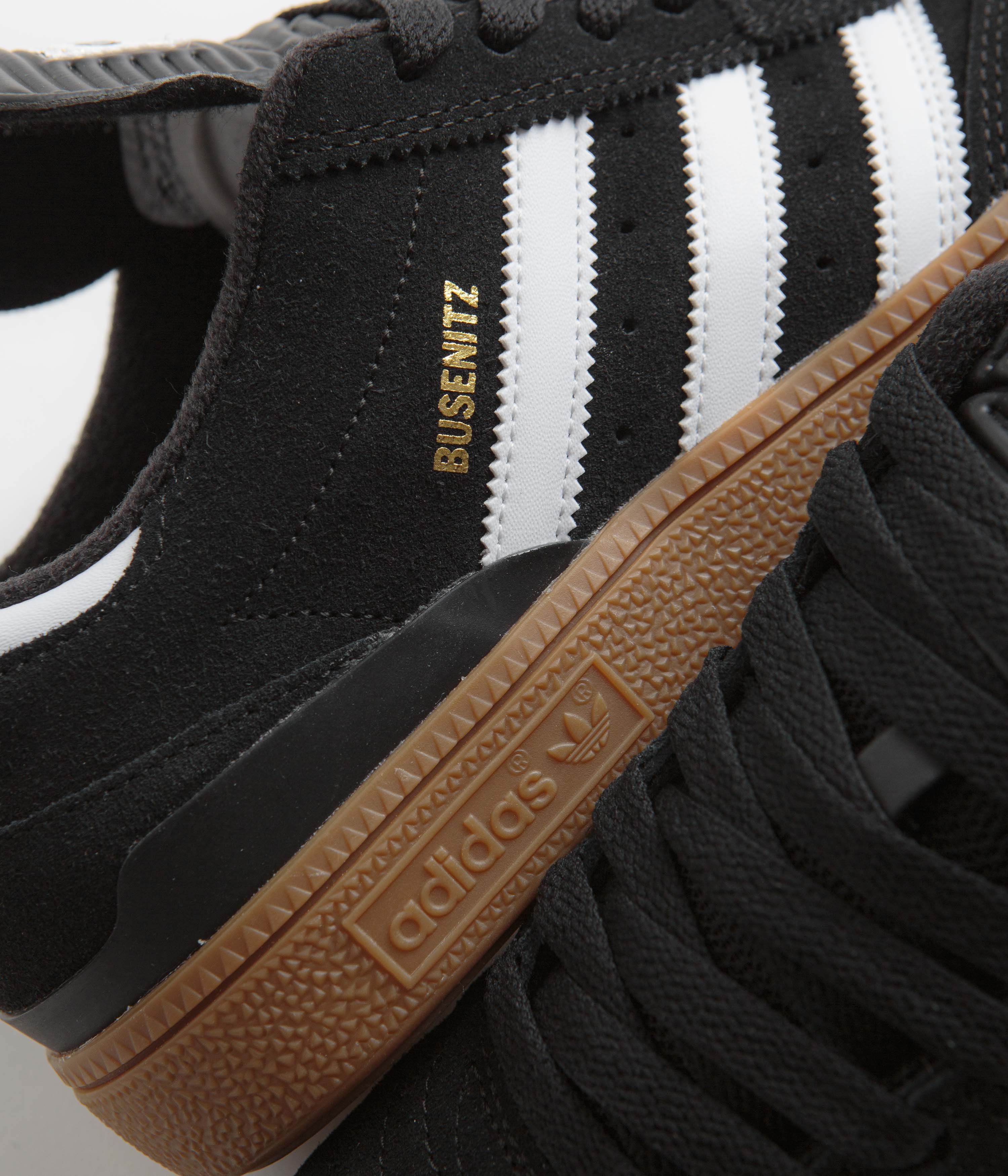Adidas Busenitz Shoes for Men - Black, Running White & Metallic Gold Color Options | Skateboarding, Streetwear & Casual Sneakers