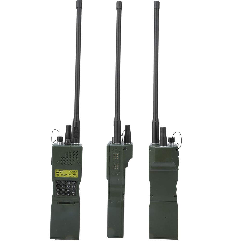 Realistic Dummy Radio Case Model - Faux Walkie Talkie Shell with Removable Headset Connector | Durable Plastic Cosplay Prop for Home, Camping, Outdoor Games (Green) | Perfect for Role-Playing, Airsoft, and Theatrical Performances