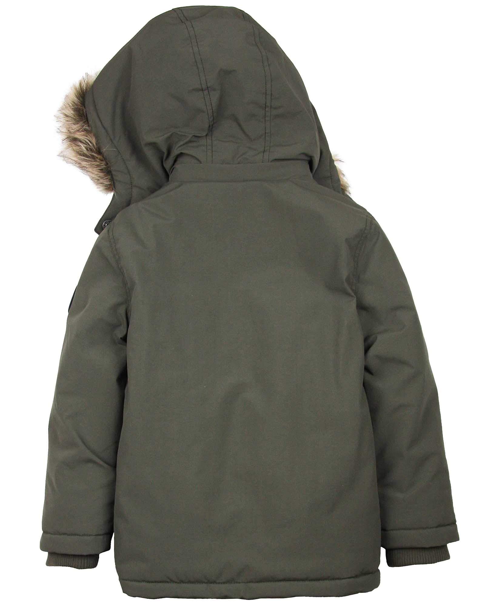 3POMMES Boys Winter Parka Coat - Waterproof Windproof Insulated Jacket for Kids Ages 4-12 | Cold Weather Outerwear for School, Snow Play & Outdoor Activities