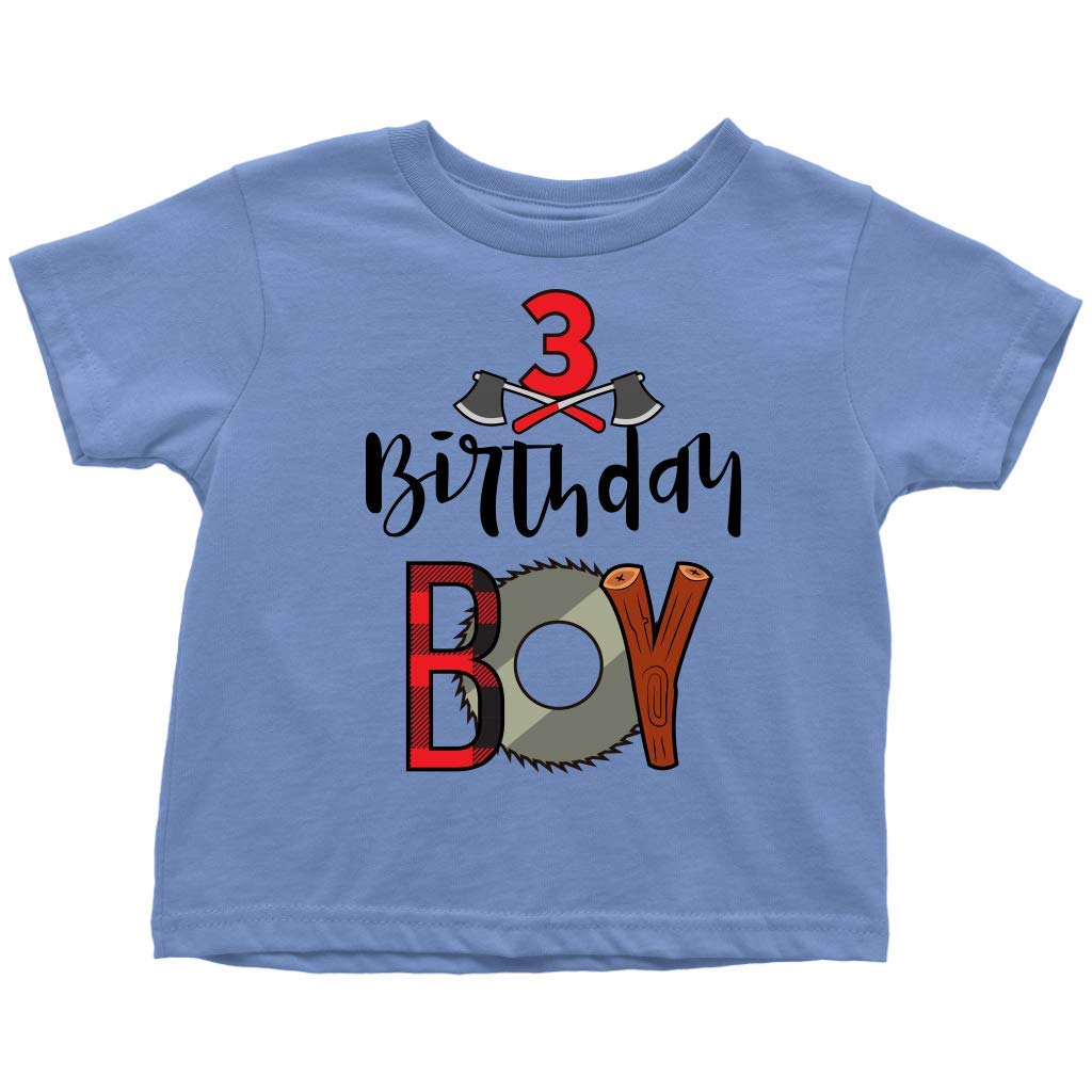 Lumberjack Toddler Shirt - 3rd Birthday Boy Outfit for Outdoor Adventures