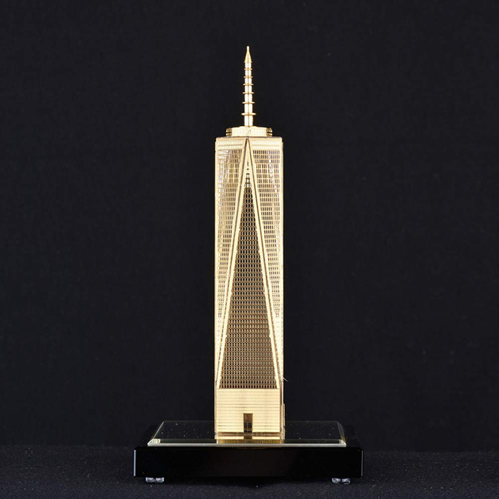New York World Trade Center Crystal Sculpture - 75 × 75 × 145mm Architectural Model Statue for Home Office Decor, Anniversary Gift & Travel Souvenir | Perfect for Living Room, Bedroom, Office or Bar Display