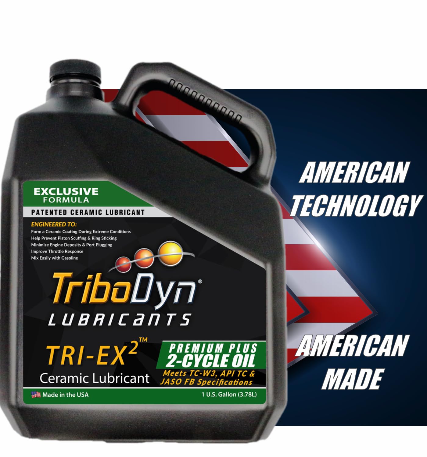 Premium 2-Cycle Engine Oil with Ceramic Coating - API TC JASO FB TC-W3 ISO-EGD Certified - 4 Gallon Case - Ideal for Marine Outboards, Motorcycles, Chainsaws & Outdoor Power Equipment