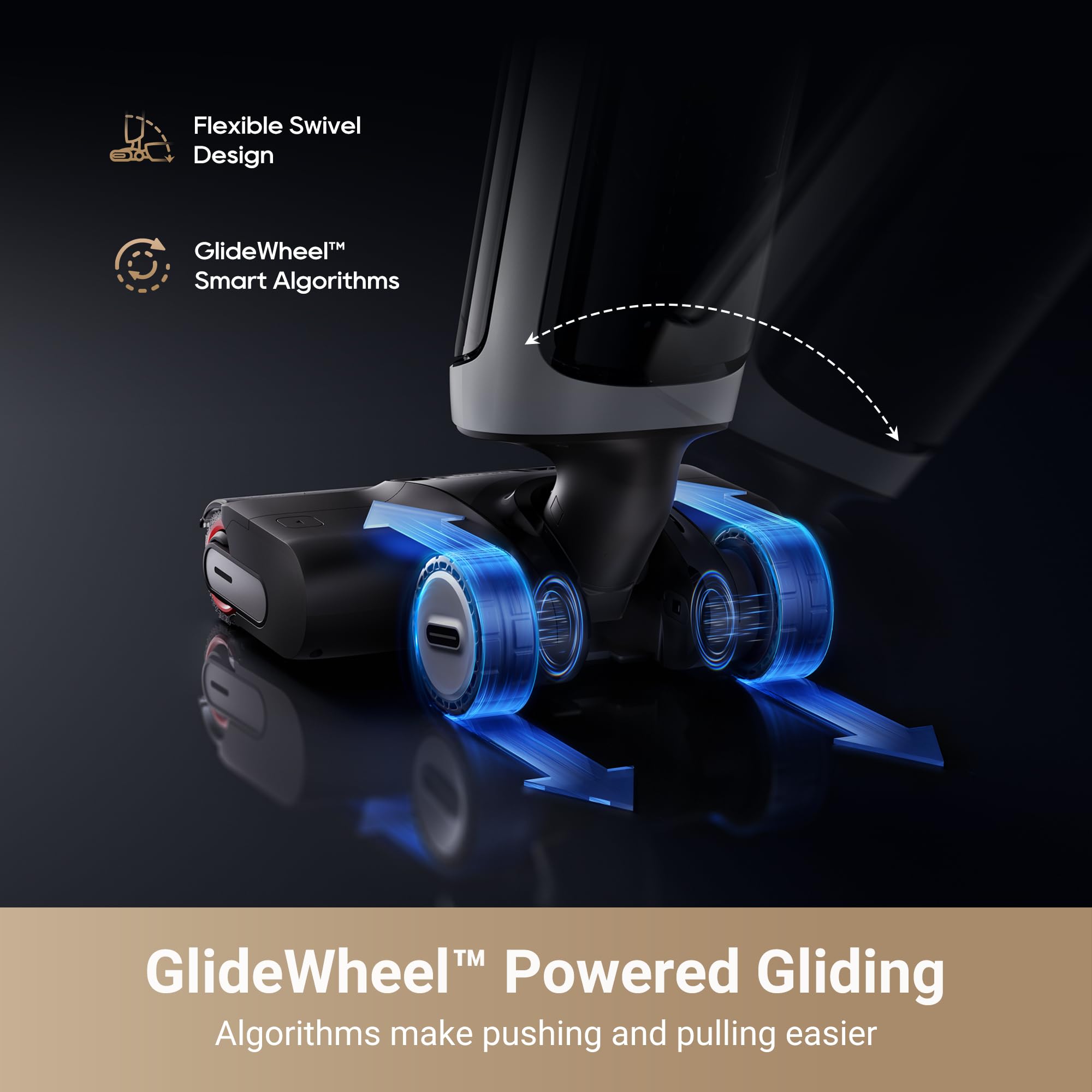 DREAME H14 Pro Wet Dry Vacuum Cleaner - 18kPa Powerful Suction, 180° Lie-Flat Vacuum Mop with 140°F Hot Water Washing & Fast Drying | Smart App Control | Ideal for Hardwood Floors, Tile & Carpet Cleaning | Easy GlideWheel for Smooth Movement