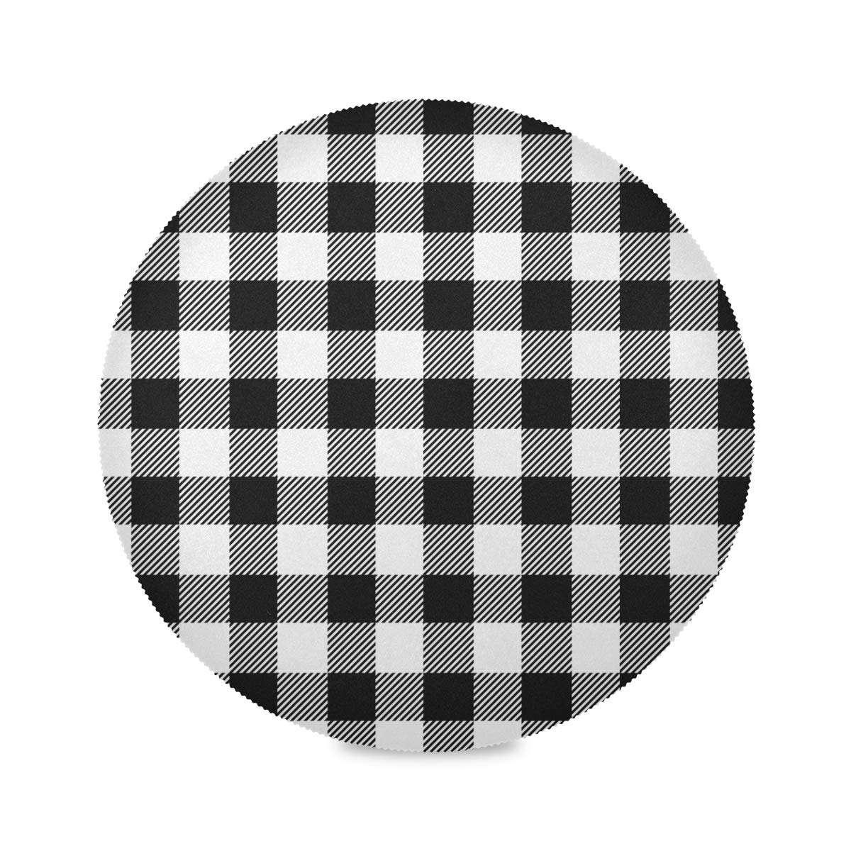 Vintage Checkered Placemats - Non-Slip Heat Resistant for Kitchen Dining & Coffee Table Decor