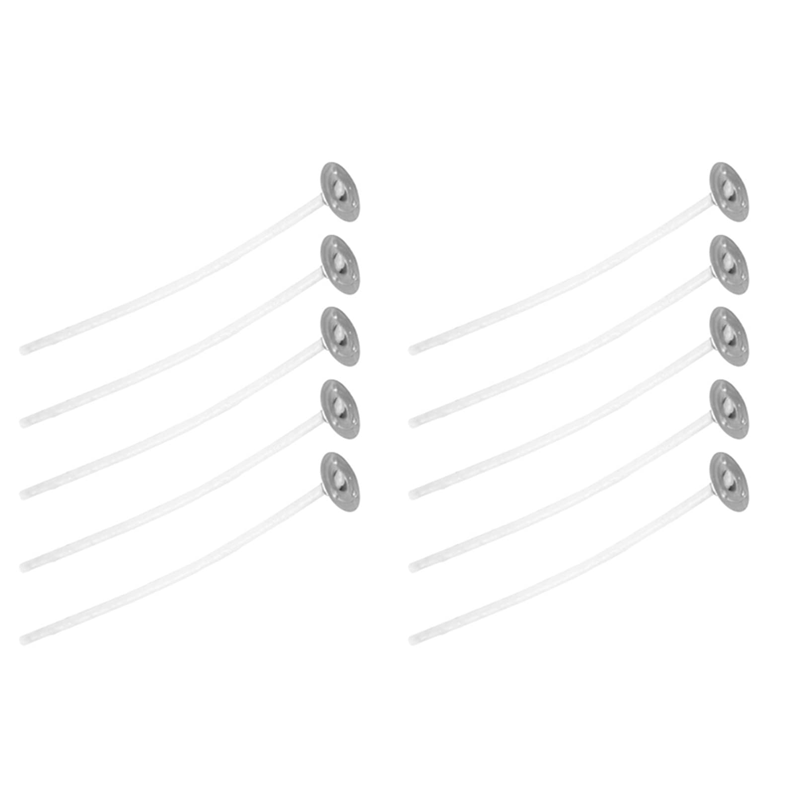 Rosvola Bulk Candle Wicks - Pre-Waxed Cotton Wicks for Soy Candles | Cuttable, Smoke-Free with Metal Base | Perfect for DIY Candle Making, Home Fragrance & Gift Crafting