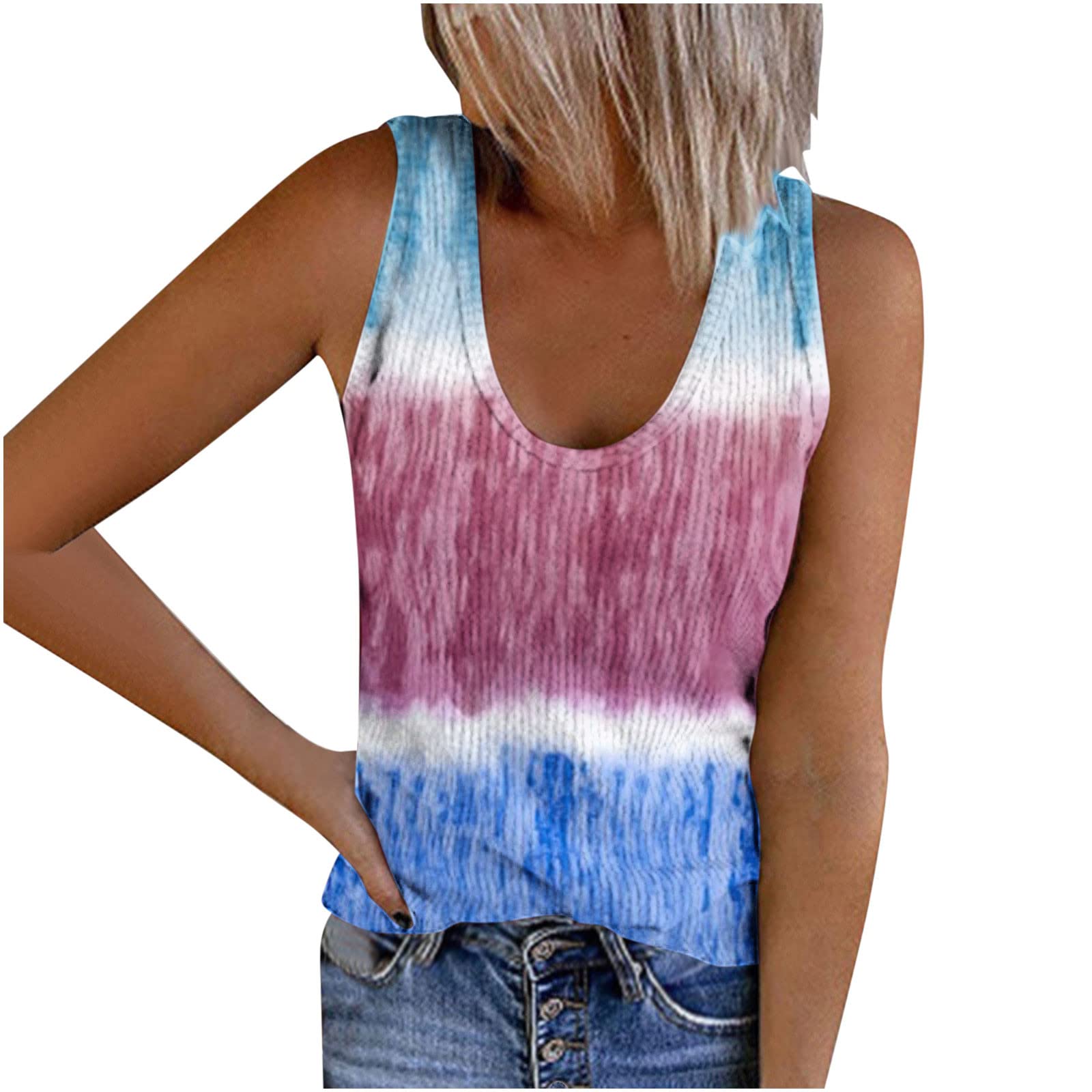 Women's Summer Tops - Casual Sleeveless Tank Tops & Printed Tunic Blouses | Breathable Basic Tees for Beach, Travel & Everyday Wear