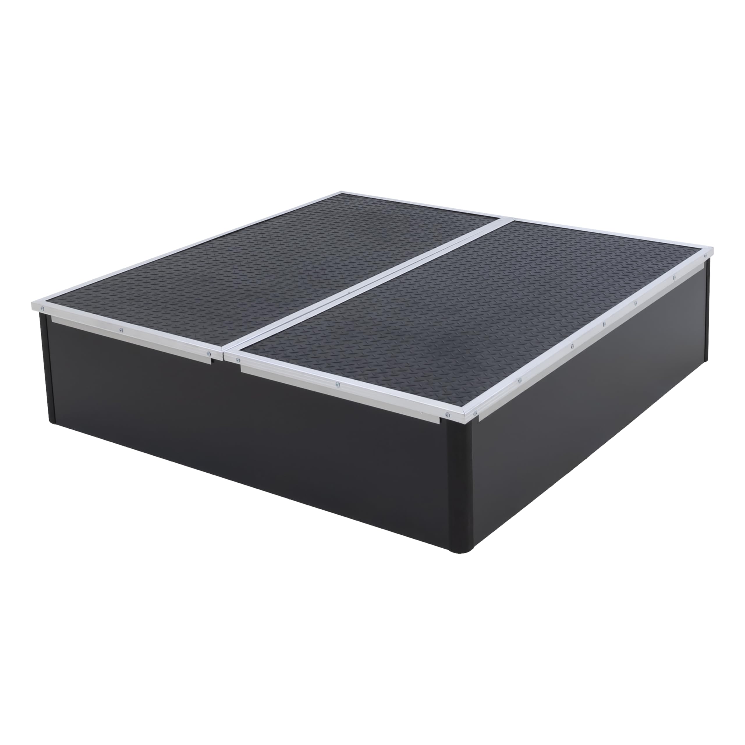 Victory Display 3'x3' Heavy Duty Portable Stage Platform with Hinge-Top - Durable Outdoor Event Stage for Performances, Speeches & Exhibitions | Perfect for Concerts, Weddings, Trade Shows & Outdoor Events