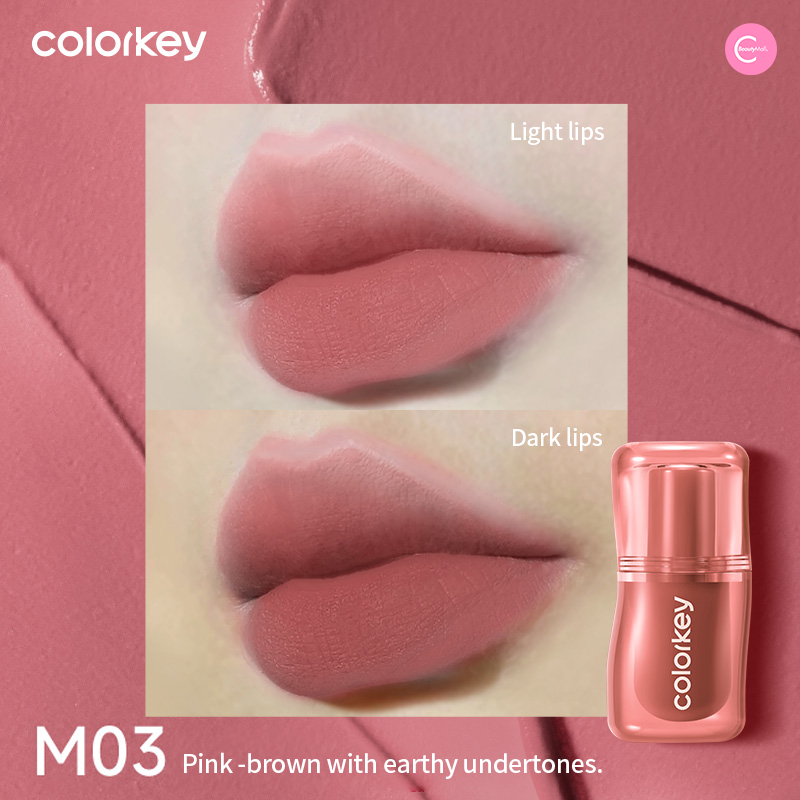 Colorkey Cloud Cream Matte Lip Clay - Long Lasting Velvet Lipstick for Women, Hydrating & Non-Drying, Perfect for Daily Wear, Parties & Special Occasions