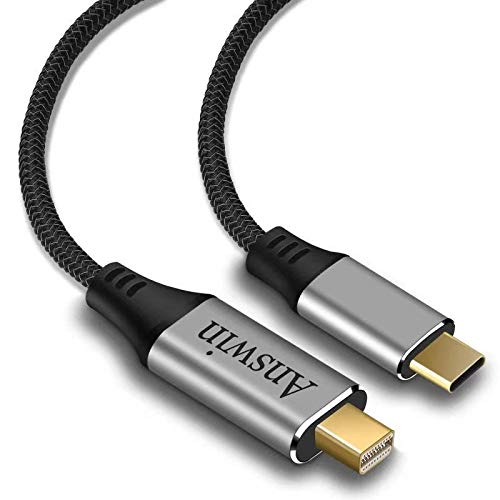 Premium 6Ft USB C to Mini DisplayPort Cable - 4K@60Hz Thunderbolt 3 Compatible with iPhone 15 Series, M1/M2 MacBook Pro, Surface Book 2, Galaxy S24/S23, Steam Deck & ROG Ally - Perfect for Home Office, Gaming & Multimedia Presentations