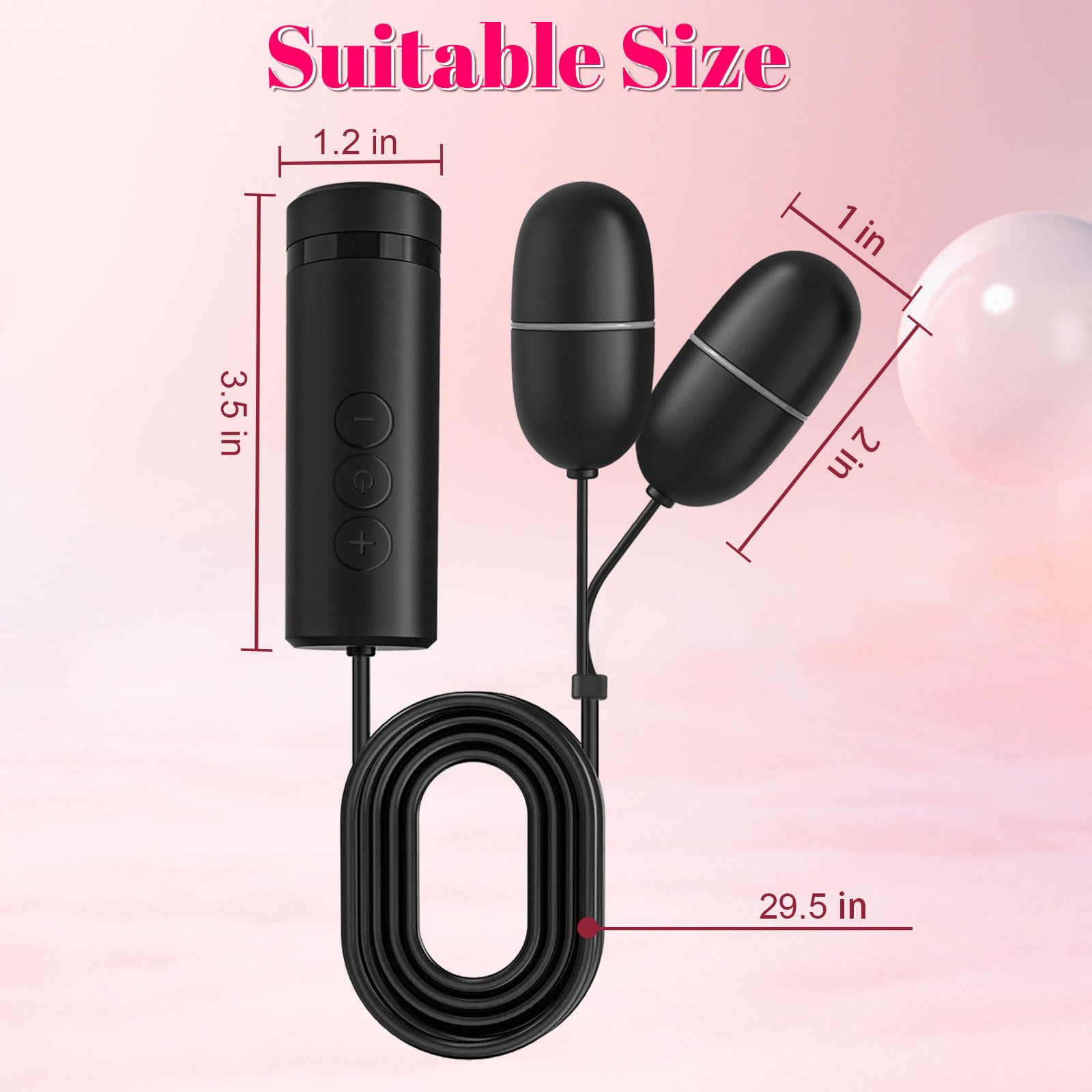 7-Speed Mini Bullet Vibrator for Women - Remote Control USB Rechargeable G-Spot & Clitoral Stimulator - Couples Sex Toy for Bedroom & Travel Use