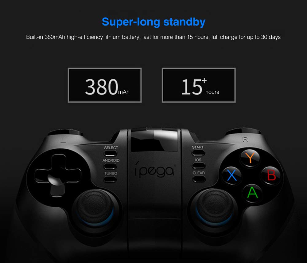 iPega PG-9156 Wireless Bluetooth 4.0 & 2.4G Game Controller for Samsung Galaxy S22/S21/S20/S10/Note 20/10, VIVO, Oppo Android Smartphones & Tablets (Android 6.0+) - Perfect for Mobile Gaming, Cloud Gaming & Console-Style Play