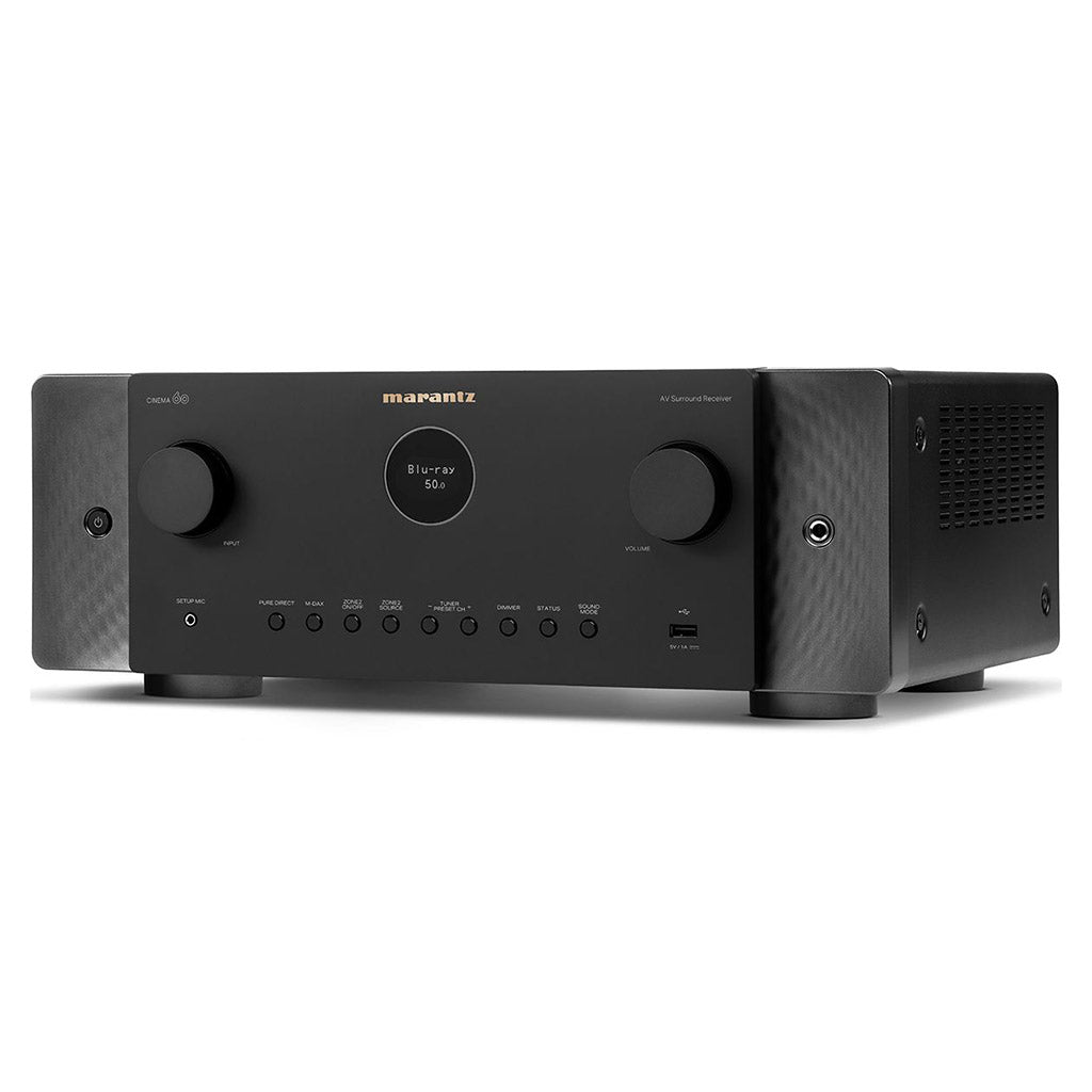 Marantz Cinema 60 7.2 Channel AV Receiver with Dolby Atmos | 8K HDMI | Built-in Streaming | Hi-Res Audio | Home Theater System for Movies, Music & Gaming