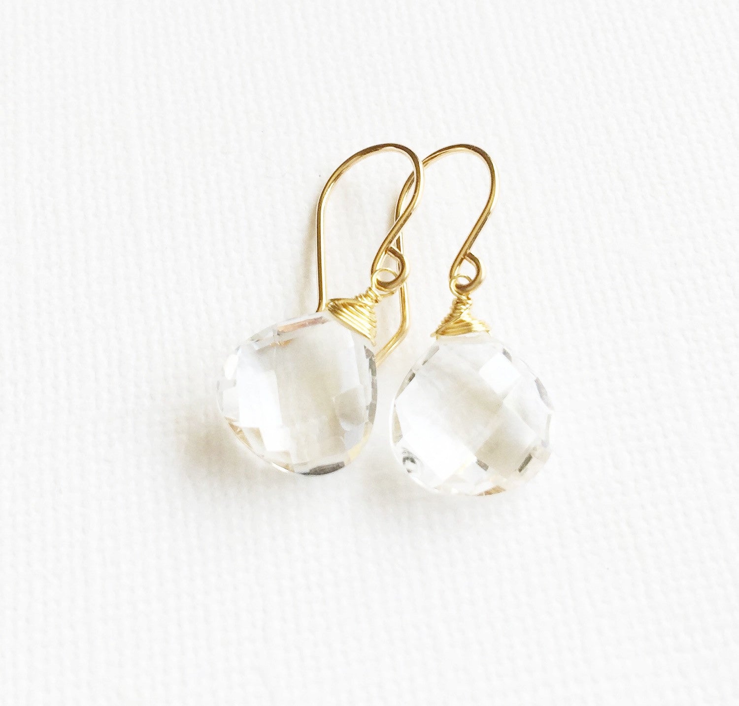 Kala Crystal Quartz Earrings (E246) - Elegant Dangle Earrings for Women, Perfect for Parties, Weddings & Special Occasions
