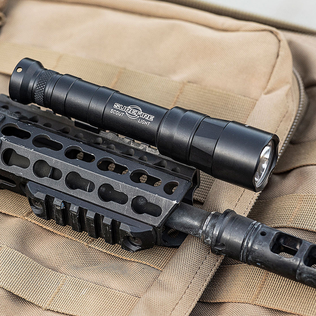 SureFire M640DFT PRO Turbo Scout Light Pro - 100,000 Candela Tactical Flashlight | Dual Fuel (18650/CR123A) | Weapon Mounted Light for AR-15, Shotguns & Hunting Gear | Outdoor, Home Defense & Law Enforcement Use