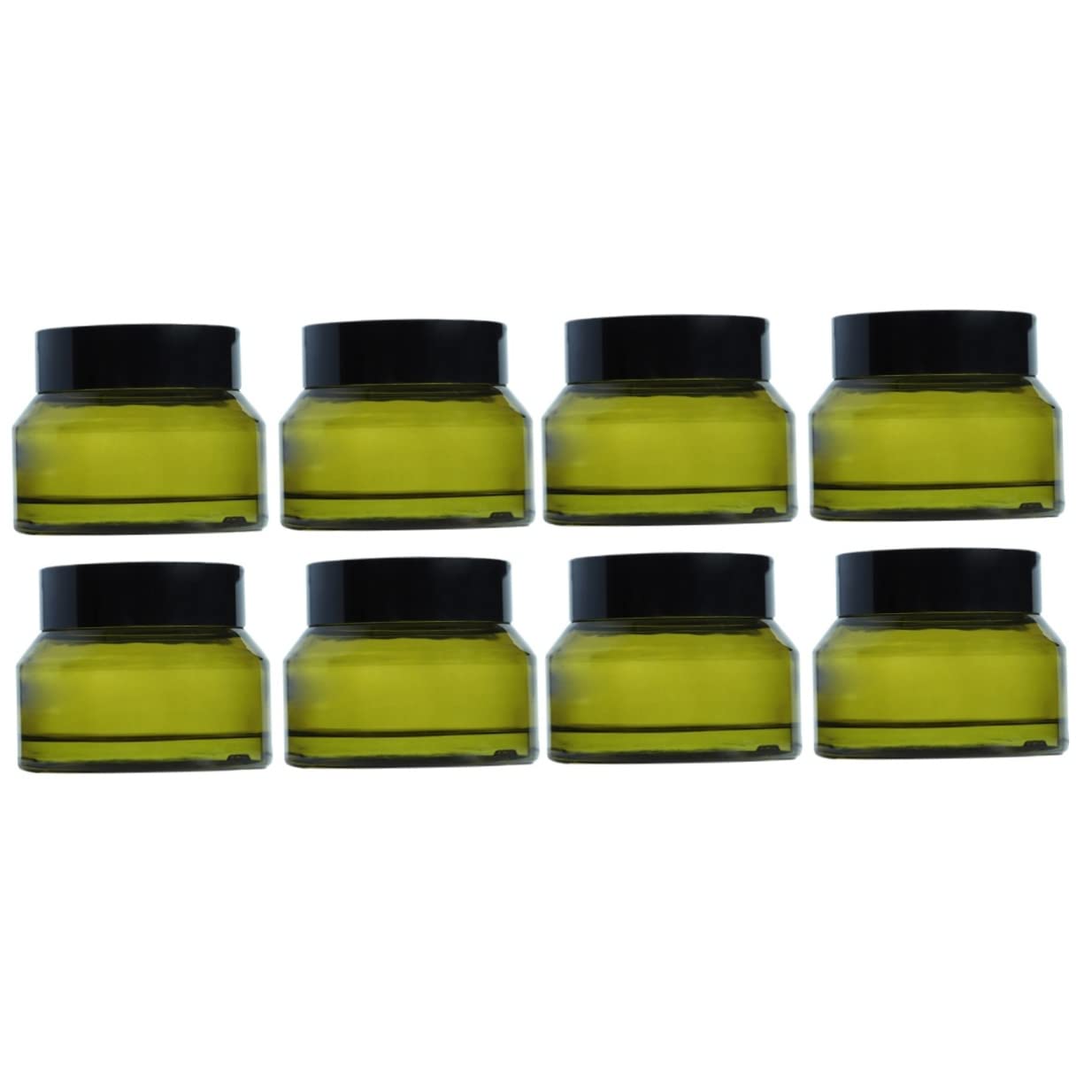 8 Pcs Mini Empty Cream Jars with Lids - Travel Size Sample Containers for Lotion, Makeup, Eye Cream & Cosmetics | Portable Leak-Proof Storage for Skincare, DIY Beauty & Travel Essentials