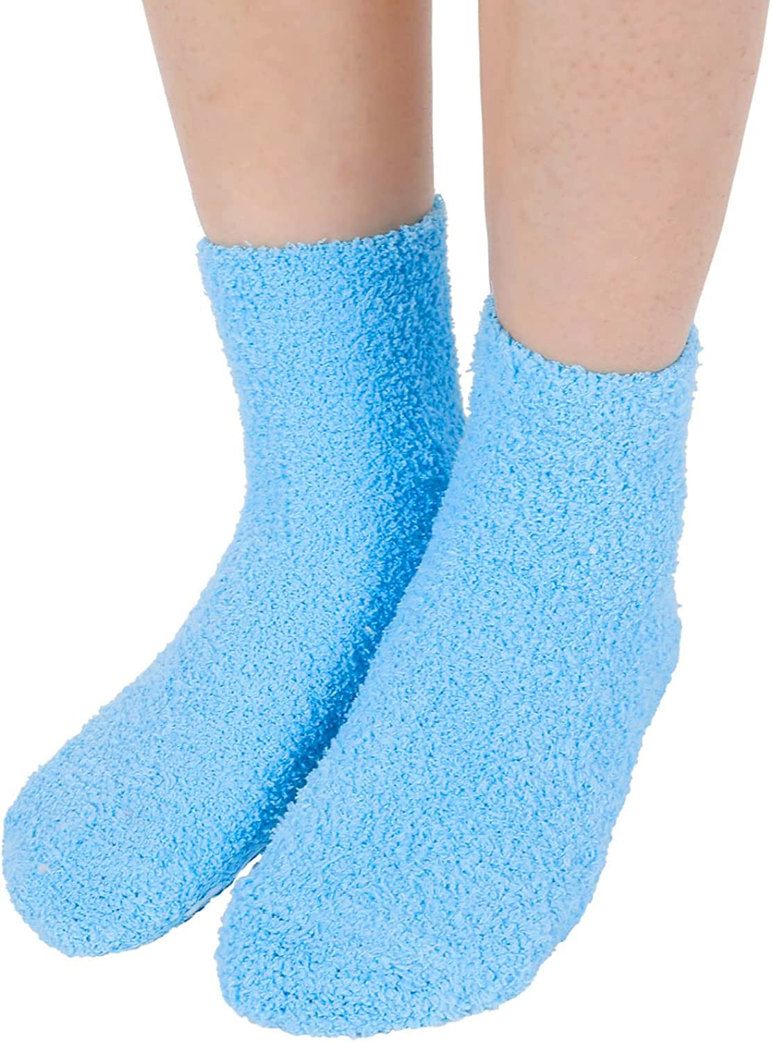 Super Soft Fluffy Plush Slipper Socks for Women & Girls - Cozy Fuzzy Winter House Socks with Non-Slip Grip | Perfect Gift for Christmas, Birthday & Relaxing at Home
