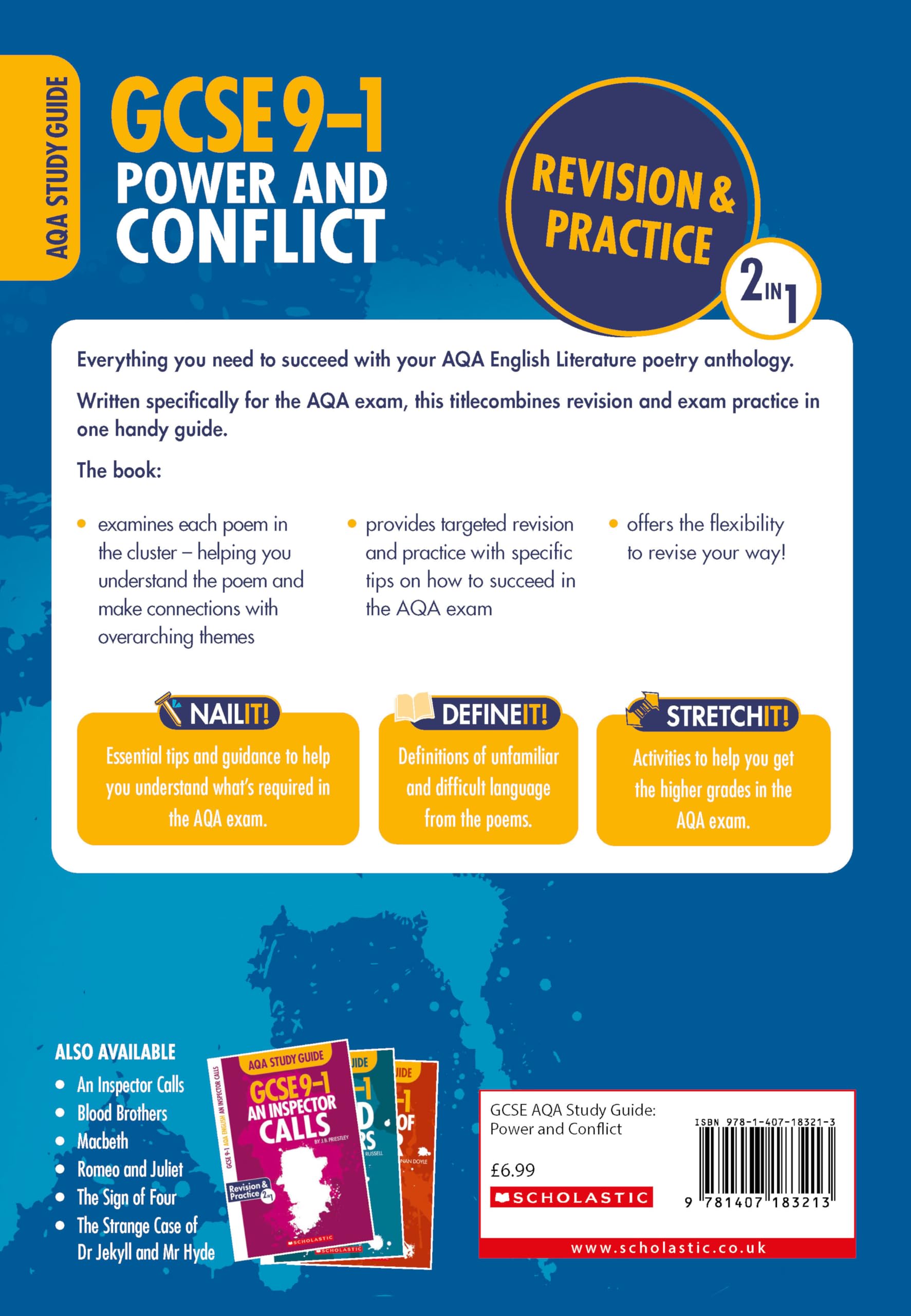 AQA Power and Conflict Poetry Anthology Study Guide - GCSE Grades 9-1 Exam Prep | Perfect for English Literature Students & Homeschooling