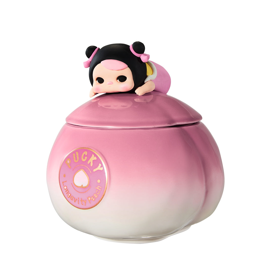 POP MART PUCKY The Feast Series Insulated Mug with Lid - Cute Collectible Coffee Cup for Home, Office & Travel Use