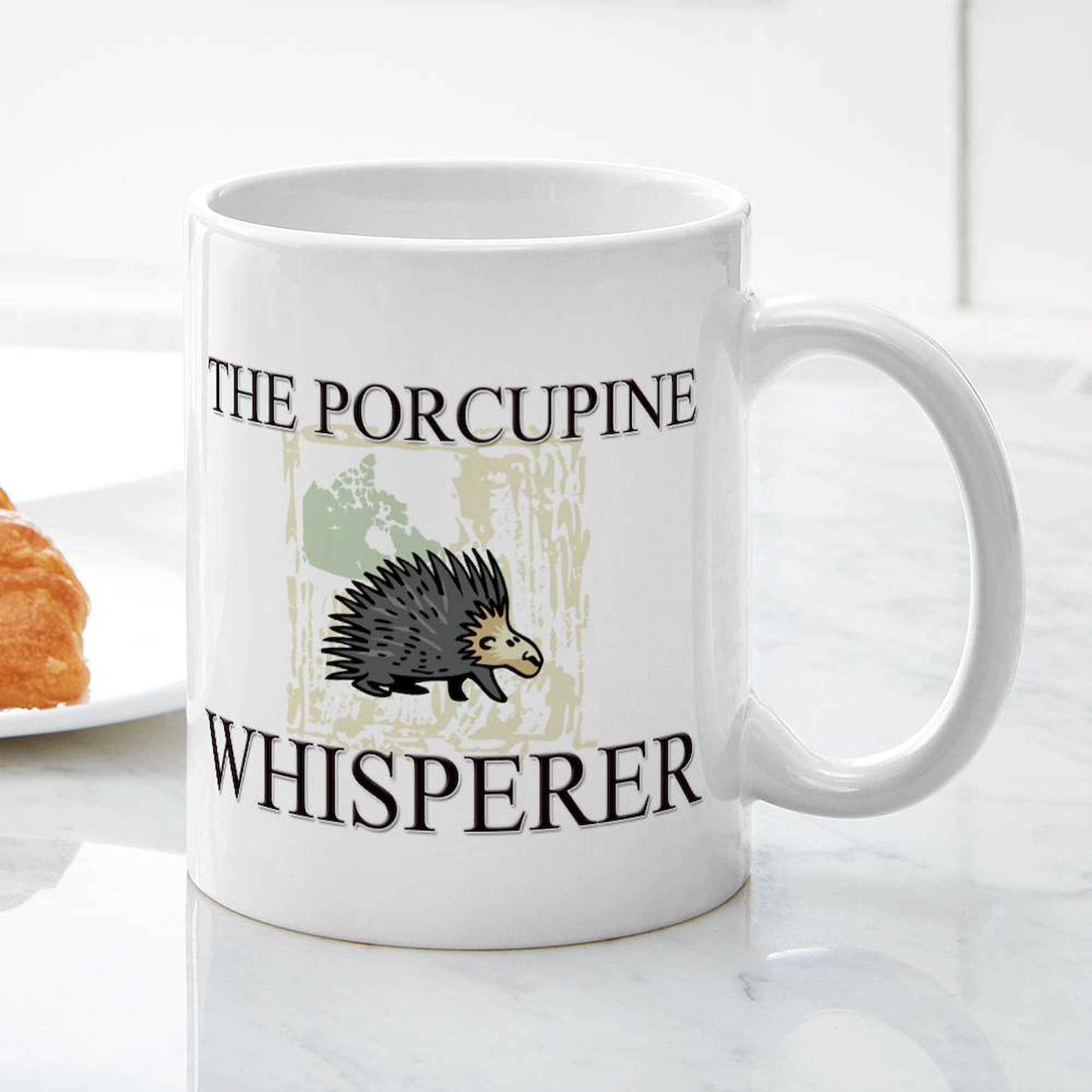 The Porcupine Whisperer 11 oz Ceramic Coffee Mug (325ml) - Funny Novelty Gift for Animal Lovers, Perfect for Office, Home & Camping Use