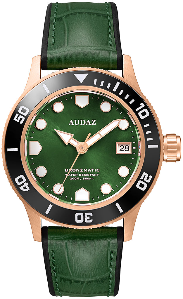 Audaz Bronzmatic ADZ 2065 03 Men's Automatic Watch - Luxury Stainless Steel Chronograph for Business, Casual & Formal Wear