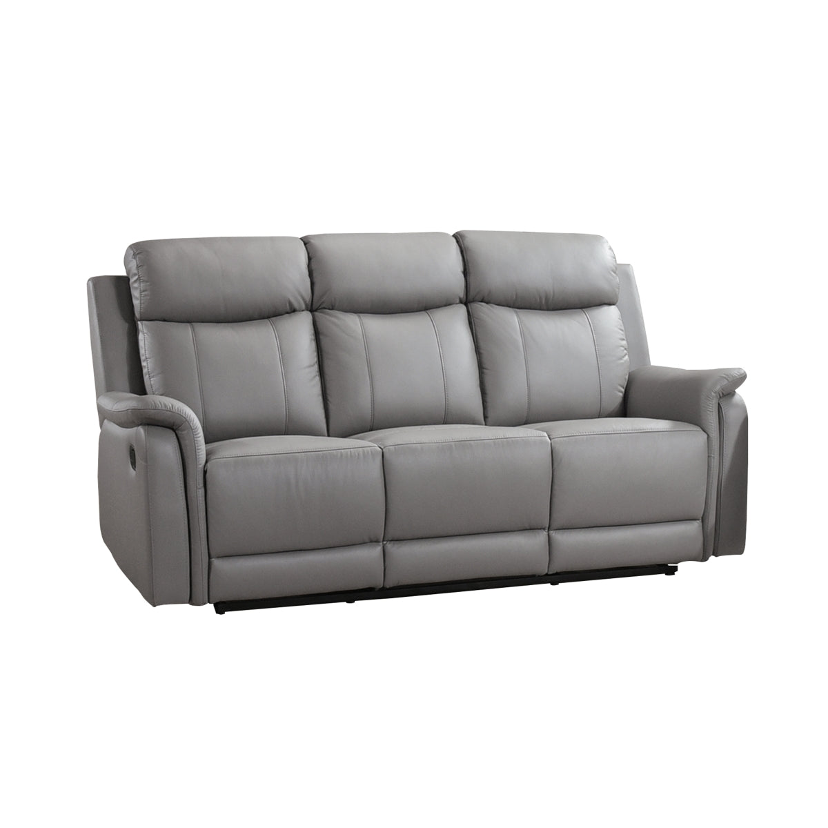 ComfortMaxx Recliner Sofa - Premium Leather Reclining Couch with Lumbar Support for Living Room, Home Theater & Office Relaxation