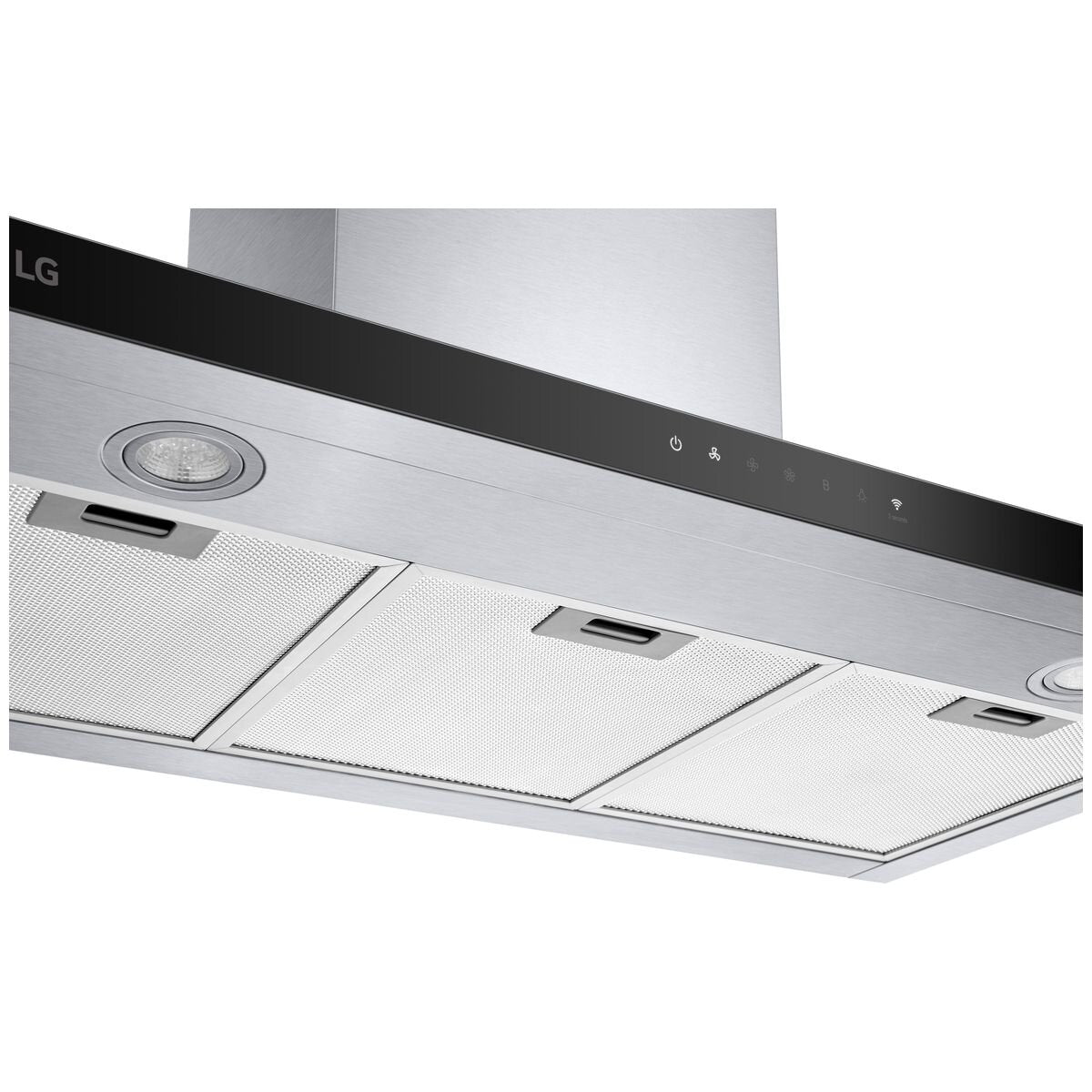 LG BWH907T3S 90cm Series 7 Stainless Steel Canopy Range Hood - Powerful Kitchen Ventilation for Smoke & Odor Removal - Perfect for Modern Home Cooking