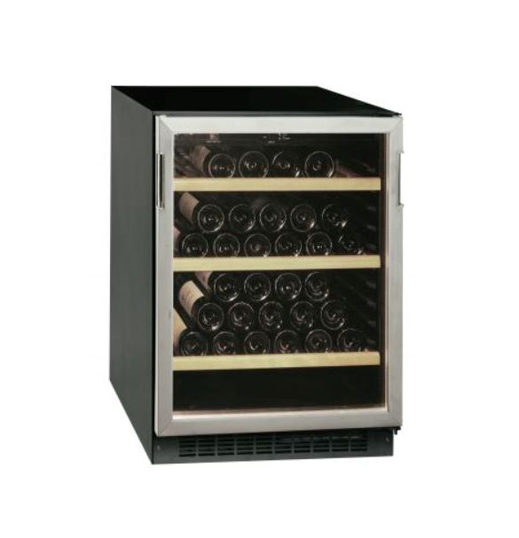 Brandt CAV50B 50 Bottle Wine Cooler Refrigerator - Dual Zone Temperature Control, Freestanding Design for Home, Bar, Restaurant & Wine Cellar Storage