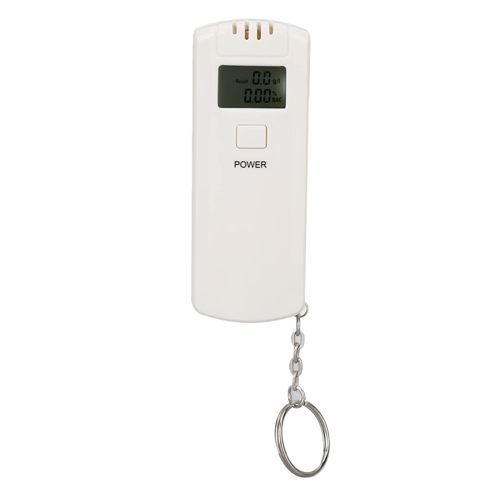 Portable Digital Breathalyzer with LCD Screen - Rechargeable Alcohol Tester for Personal & Professional Use | Compact Keychain Design for Home, Office, Parties & Road Safety