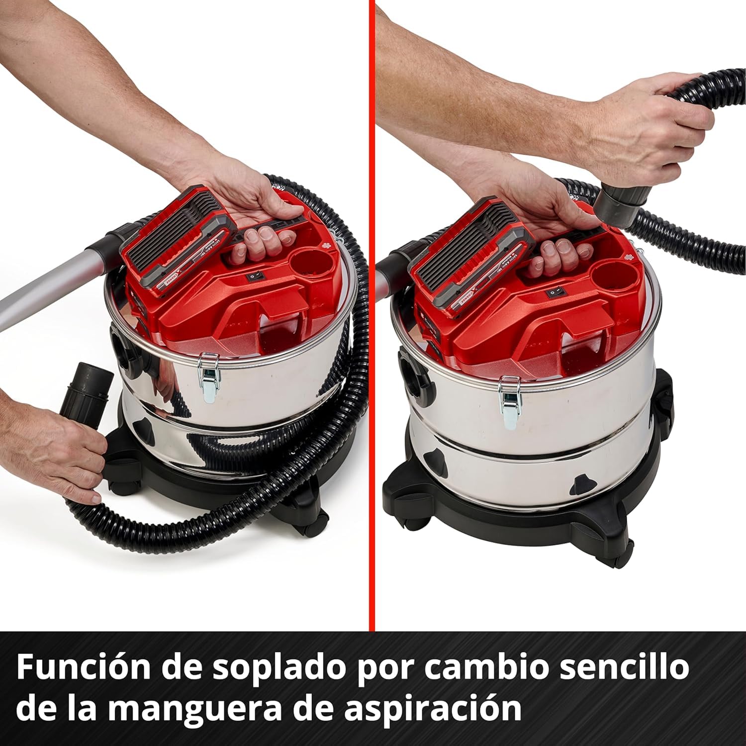 Einhell TE-AV 18/15 Li C-Solo PXC Cordless Ash Vacuum Cleaner - 100 mbar Suction, 15L Collection Tank, Li-ion Battery (Battery & Charger Not Included) - Ideal for Fireplaces, Grills, and Wood Stoves