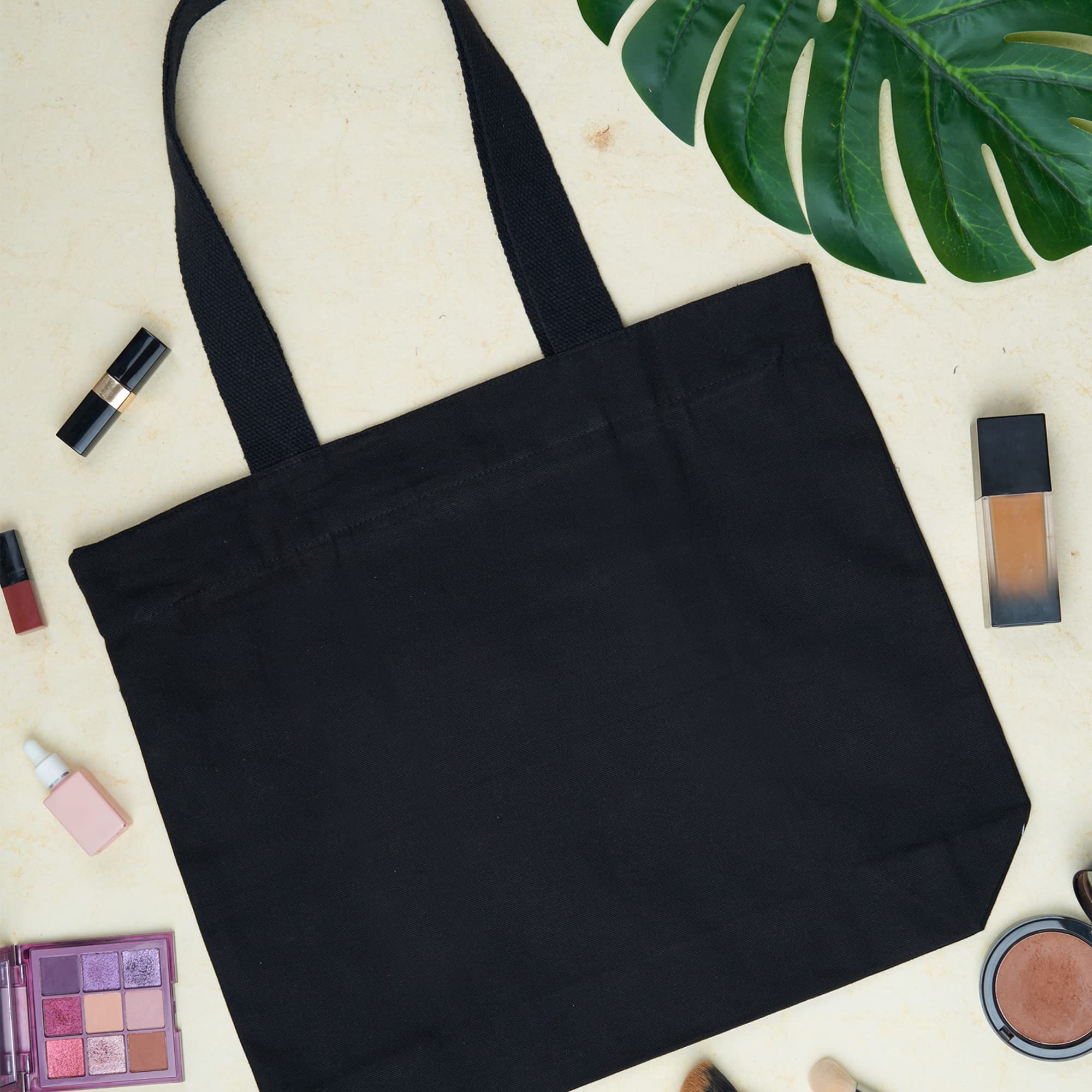 DOODLE Premium Canvas Tote Bag for Women - Zippered Top with Inner Pockets - Stylish & Durable Handbag for Shopping, Work, Travel & Everyday Use - Perfect Work Tote, Commuter Bag & Grocery Shopping Essential