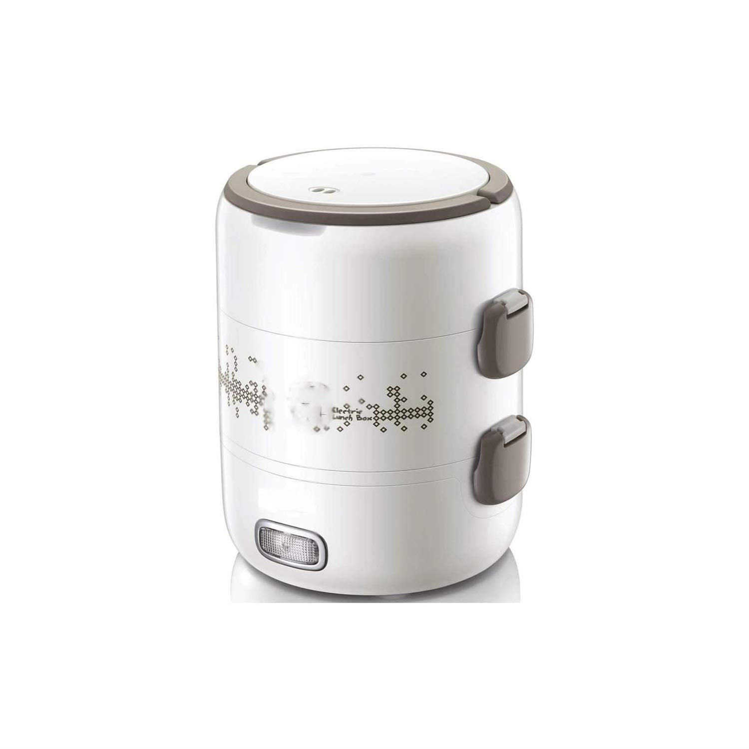 QPLKKMOI 3-Layer Electric Lunch Box Steamer Pot & Rice Cooker - Portable, Food Grade Stainless Steel Containers - Perfect for Office, Travel & Outdoor Picnics